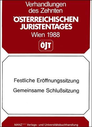 Festliche Eröffnungssitzung