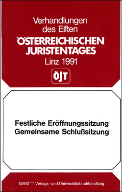 Festliche Eröffnungssitzung Gemeinsame Schlußsitzung