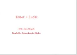 Feuer + Licht von Klopsch,  Sylke Alma