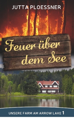 Feuer über dem See von Ploessner,  Jutta