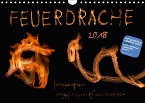 Feuerdrache (Wandkalender 2018 DIN A4 quer) von v.Kleist,  Kamran