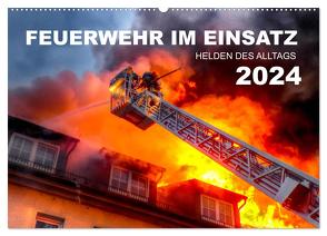 FEUERWEHR IM EINSATZ (Wandkalender 2024 DIN A2 quer), CALVENDO Monatskalender von CONNECT 112 Marcus Heinz,  MH