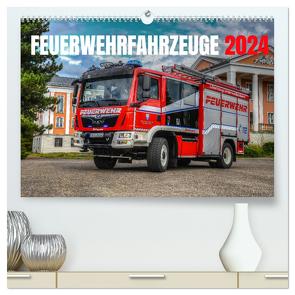 Feuerwehrfahrzeuge (hochwertiger Premium Wandkalender 2024 DIN A2 quer), Kunstdruck in Hochglanz von 112,  MH-CONNECT