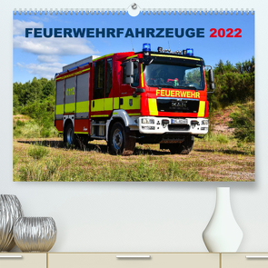 Feuerwehrfahrzeuge (Premium, hochwertiger DIN A2 Wandkalender 2022, Kunstdruck in Hochglanz) von Photoart & Medien / Marcus Heinz,  MH