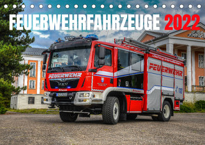 Feuerwehrfahrzeuge (Tischkalender 2022 DIN A5 quer) von 112,  MH-CONNECT