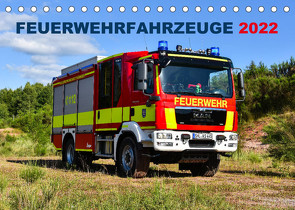 Feuerwehrfahrzeuge (Tischkalender 2022 DIN A5 quer) von Photoart & Medien / Marcus Heinz,  MH