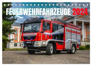 Feuerwehrfahrzeuge (Tischkalender 2024 DIN A5 quer), CALVENDO Monatskalender von 112,  MH-CONNECT