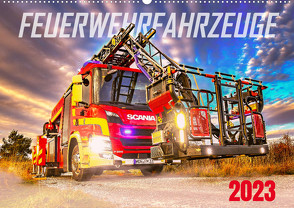 Feurwehrfahrzeuge (Wandkalender 2023 DIN A2 quer) von CONNECT 112 Marcus Heinz,  MH