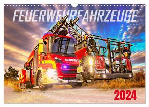 Feurwehrfahrzeuge (Wandkalender 2024 DIN A3 quer), CALVENDO Monatskalender von CONNECT 112 Marcus Heinz,  MH