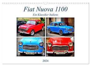 Fiat Nuova 1100 – Ein Klassiker Italiens (Wandkalender 2024 DIN A3 quer), CALVENDO Monatskalender von von Loewis of Menar,  Henning