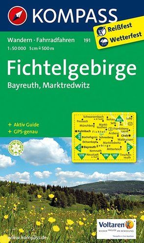 KOMPASS Wanderkarte Fichtelgebirge – Bayreuth – Marktredwitz von KOMPASS-Karten GmbH