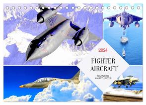 Fighter aircraft. Faszination Kampfflugzeug (Tischkalender 2024 DIN A5 quer), CALVENDO Monatskalender von Hurley,  Rose