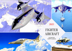 Fighter aircraft. Faszination Kampfflugzeug (Wandkalender 2023 DIN A2 quer) von Hurley,  Rose