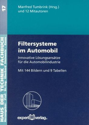 Filtersysteme im Automobil von Tumbrink,  Manfred