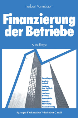 Finanzierung der Betriebe von Vormbaum,  Herbert