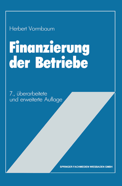 Finanzierung der Betriebe von Vormbaum,  Herbert