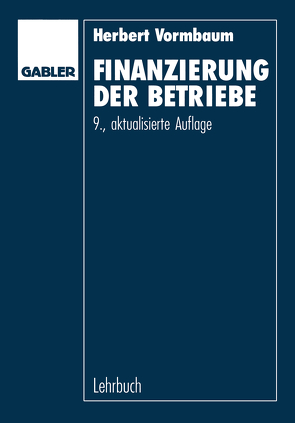 Finanzierung der Betriebe von Vormbaum,  Herbert