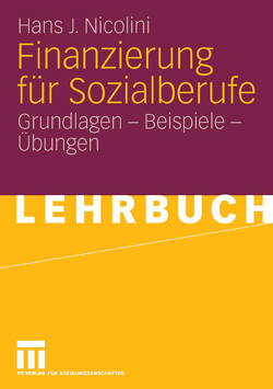 Finanzierung für Sozialberufe von Nicolini,  Hans J.