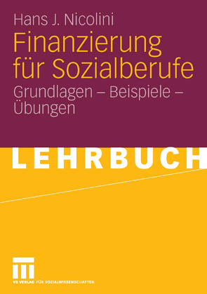 Finanzierung für Sozialberufe von Nicolini,  Hans J.