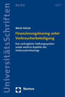 Finanzierungsleasing unter Verbraucherbeteiligung von Schulz,  Mario