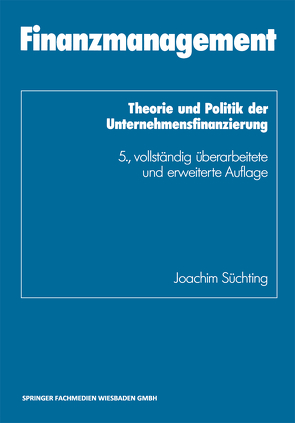 Finanzmanagement von Süchting,  Joachim