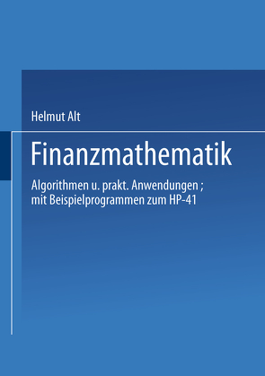 Finanzmathematik von Helmut,  Alt