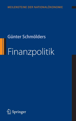 Finanzpolitik von Schmölders,  Günter