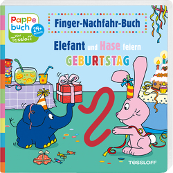 Finger-Nachfahr-Buch. Elefant und Hase feiern Geburtstag von Baier,  Katja