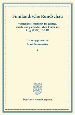 Finnländische Rundschau. von Brausewetter,  Ernst