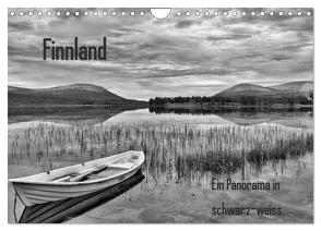 Finnland Panorama in schwarz-weiss (Wandkalender 2024 DIN A4 quer), CALVENDO Monatskalender von Thoschlag,  Anke