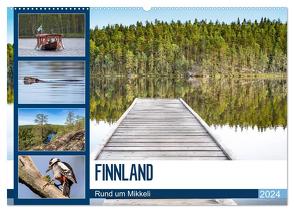 Finnland, Rund um Mikkeli (Wandkalender 2024 DIN A2 quer), CALVENDO Monatskalender von Falke,  Manuela