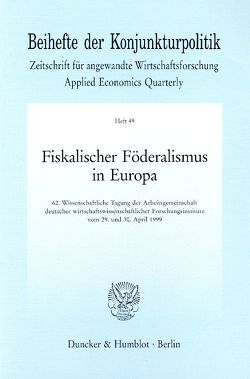 Fiskalischer Föderalismus in Europa.