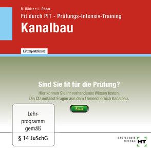 Fit durch PIT – Prüfungs-Intensiv-Training Kanalbau von Röder,  Birgit, Röder,  Lutz