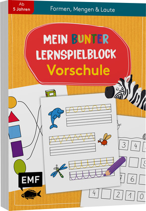 Mein bunter Lernspielblock – Vorschule: Formen, Mengen und Laute von Thißen,  Sandy