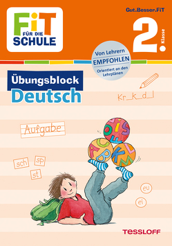 FiT FÜR DIE SCHULE: Übungsblock Deutsch 2. Klasse von Frey,  Marcus, Harvey,  Franziska, Wandrey,  Guido, Zenker,  Werner