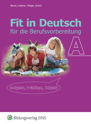 Fit in Deutsch für die Berufsvorbereitung von Beran,  Armgard, Castner,  Sabine, Riegel,  Christian, Schick,  Heinz