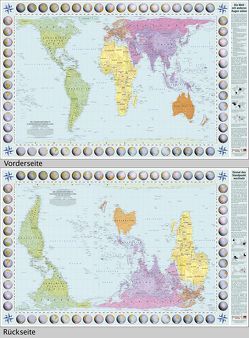 Flächentreue Weltkarte in Peters-Projektion