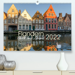 Flandern – Stadt und Strand (Premium, hochwertiger DIN A2 Wandkalender 2022, Kunstdruck in Hochglanz) von Herm,  Olaf