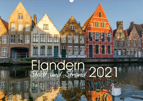 Flandern – Stadt und Strand (Wandkalender 2021 DIN A2 quer) von Herm,  Olaf