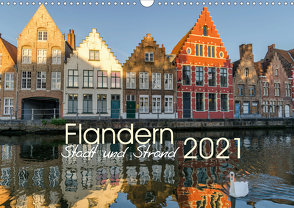 Flandern – Stadt und Strand (Wandkalender 2021 DIN A3 quer) von Herm,  Olaf