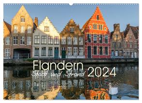 Flandern – Stadt und Strand (Wandkalender 2024 DIN A2 quer), CALVENDO Monatskalender von Herm,  Olaf