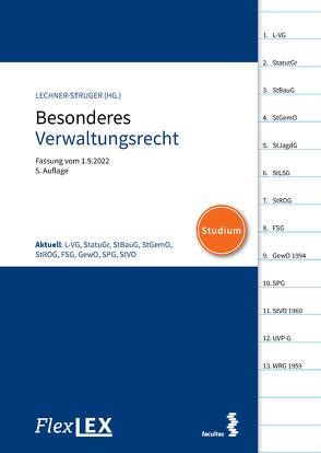 FlexLex Besonderes Verwaltungsrecht │Studium von Lechner-Struger,  Katrin