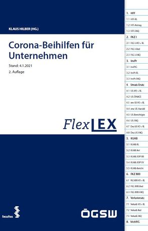 FlexLex Corona-Beihilfen für Unternehmen von Hilber,  Klaus