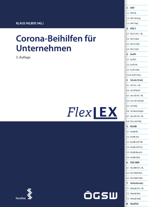 FlexLex Corona-Beihilfen für Unternehmen von Hilber,  Klaus