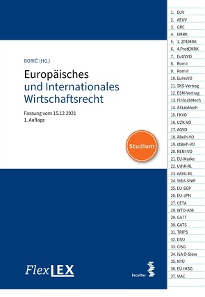 FlexLex Europäisches und Internationales Wirtschaftsrecht | Studium von Borić,  Tomislav