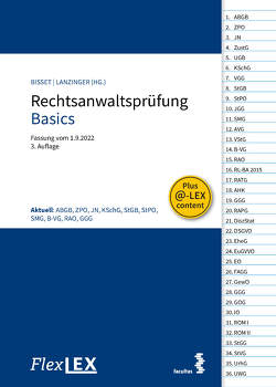 FlexLex Rechtsanwaltsprüfung Basics von Bisset,  Katharina, Lanzinger,  Michael