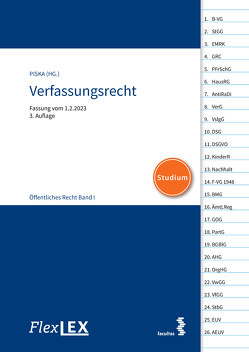 FlexLex Verfassungsrecht – Öffentliches Recht Band I | Studium von Piska,  Christian M