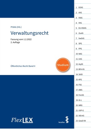 FlexLex Verwaltungsrecht – Öffentliches Recht Band II | Studium von Piska,  Christian M