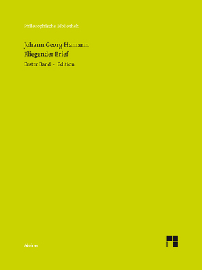 Fliegender Brief von Hamann,  Johann Georg, Reibold,  Janina