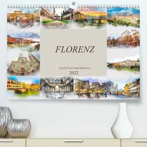 Florenz Hauptstadt der Toskana (Premium, hochwertiger DIN A2 Wandkalender 2022, Kunstdruck in Hochglanz) von Meutzner,  Dirk